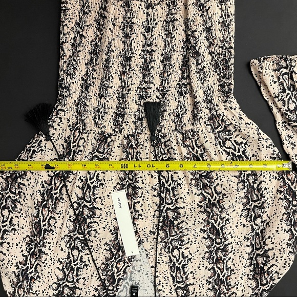 NWT✨ AQUA Snake Print Smocked Mini Dress - 100% Exclusive - Picture 10 of 10